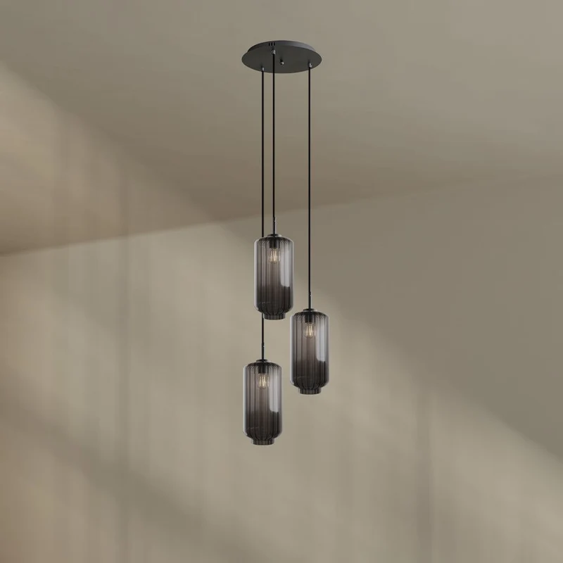 s.luce Velo Galerielampe 3-flammig Ø 40cm Baldachin Ø 18cm