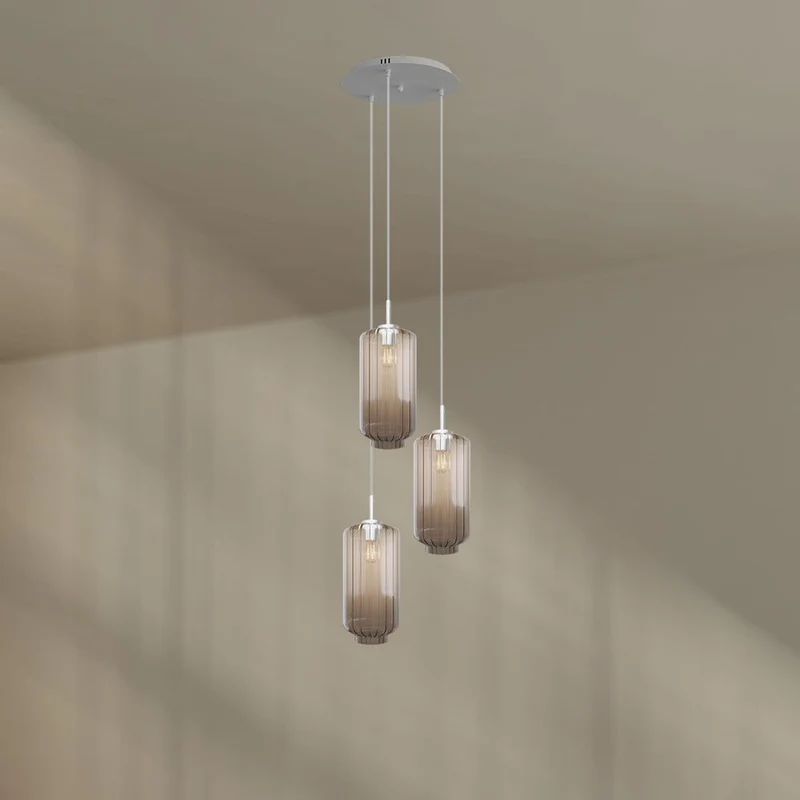 s.luce Velo Galerielampe 3-flammig Ø 40cm Baldachin Ø 18cm