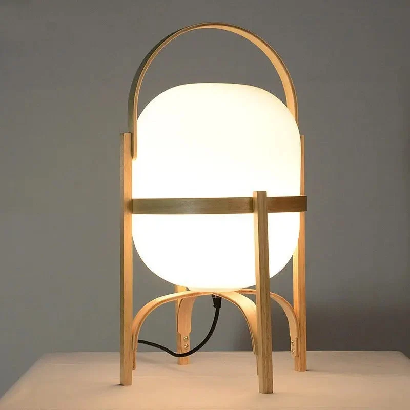 Lampe Pied en Bois