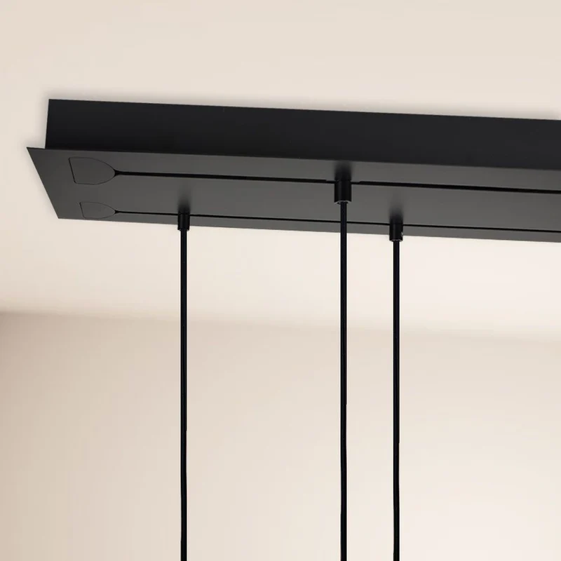 s.luce Velo Esstischlampe 5-flammig 160cm Baldachin Ø 20cm