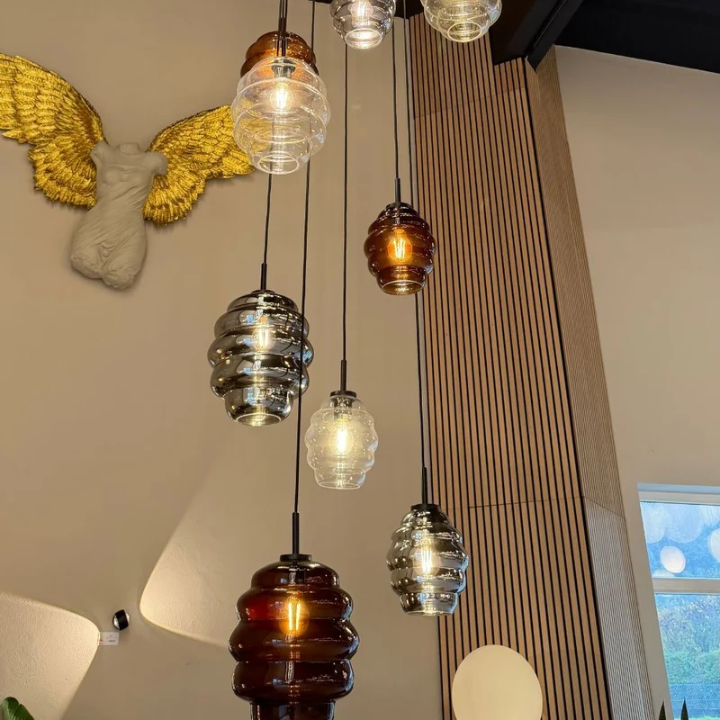 s.luce Echos Galerieleuchte 8-flammig Ø 80cm Baldachin Ø 25cm