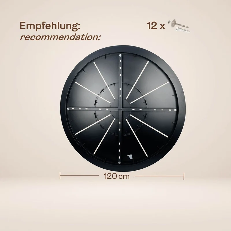 s.luce Echos Galerieleuchte 20-flammig Ø 120cm Baldachin Ø 25cm