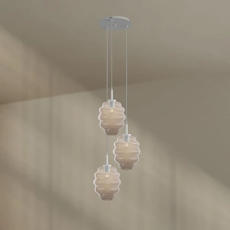 s.luce Echos Galerieleuchte 3-flammig Ø 40cm Baldachin Ø 25cm