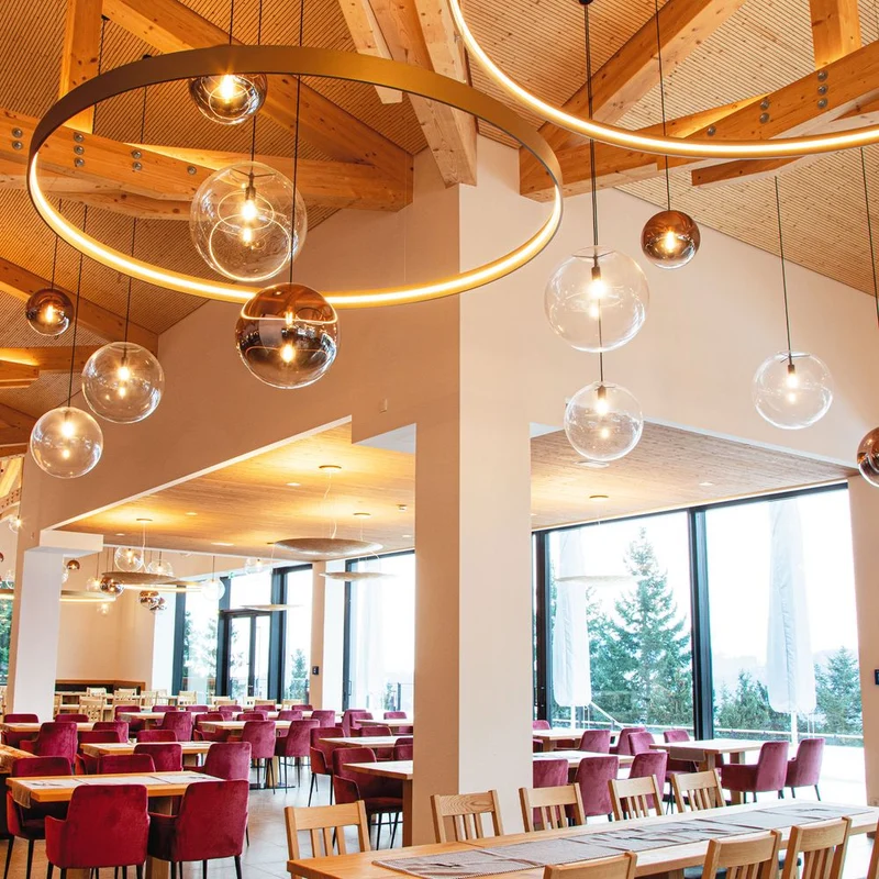 s.luce Made LED-Ring XL Pendelleuchte Ø bis 230 cm Dimmbar RAL