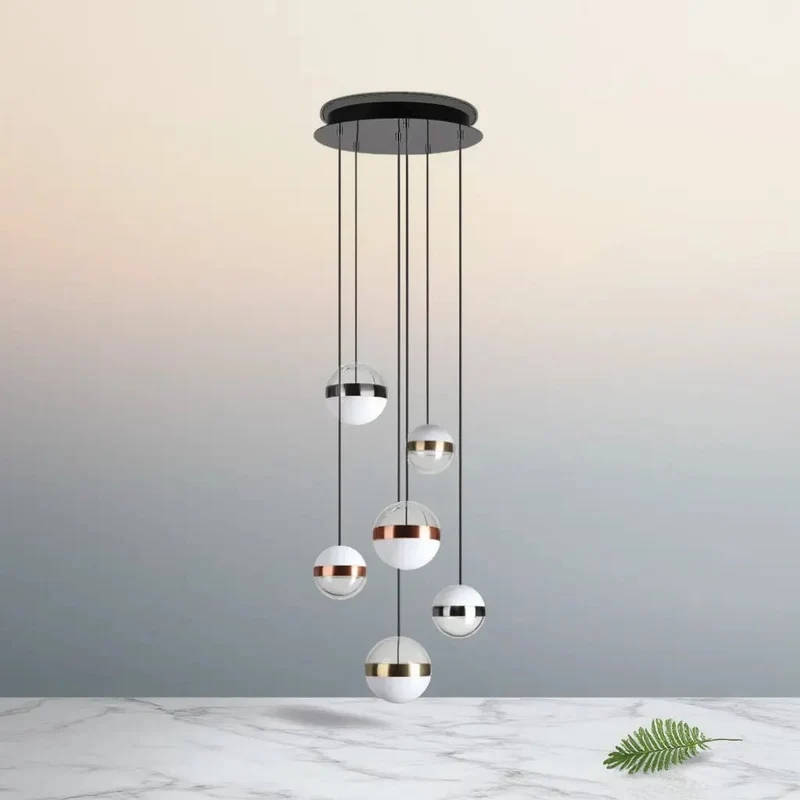 Lustre GALAXY 6 lampes : éclat cosmique pour votre intérieur