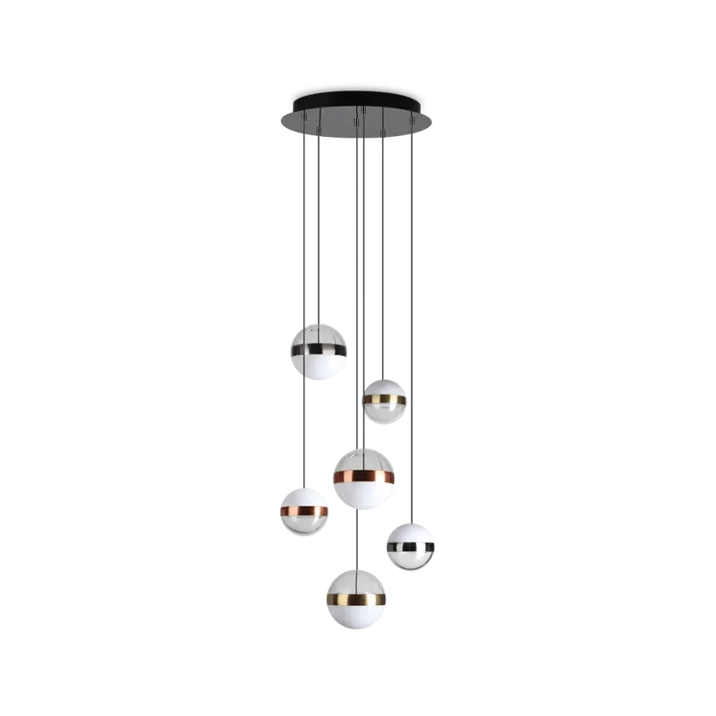 Lustre GALAXY 6 lampes : éclat cosmique pour votre intérieur