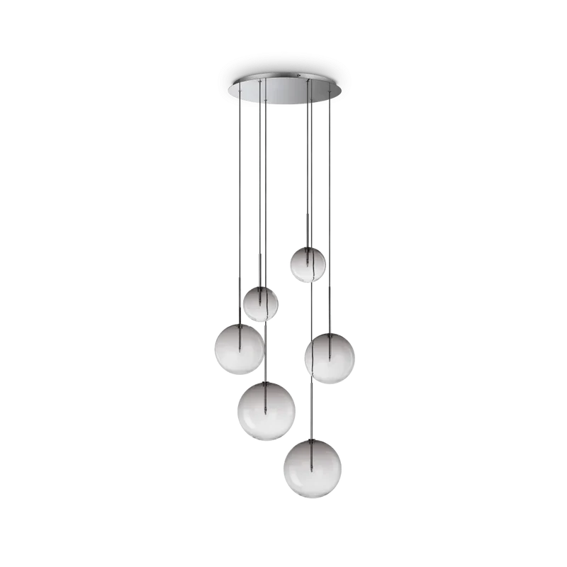 Suspension EQUINOXE 6 verres fumés
