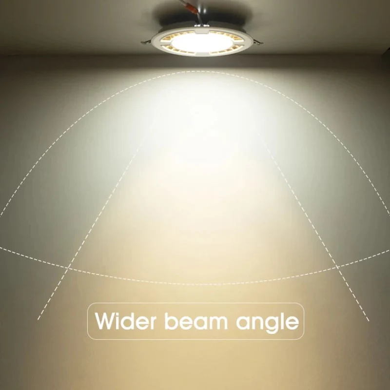 Spot Puissant Encastrable Intensité Variable – Angle 140°, 4 Tailles
