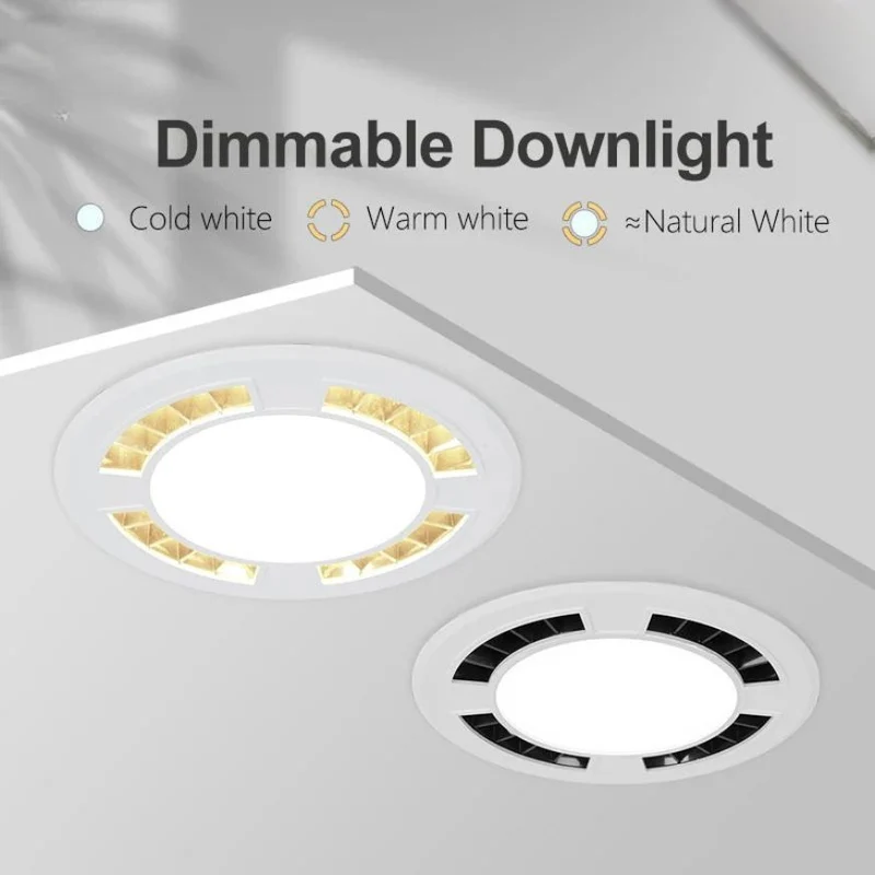 Spot Puissant Encastrable Intensité Variable – Angle 140°, 4 Tailles