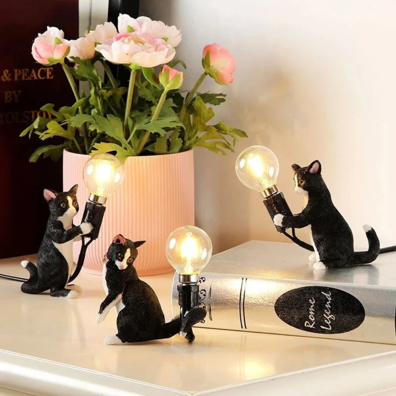 Lampe de Bureau Veilleuse Led pour Enfants en Forme de Chat