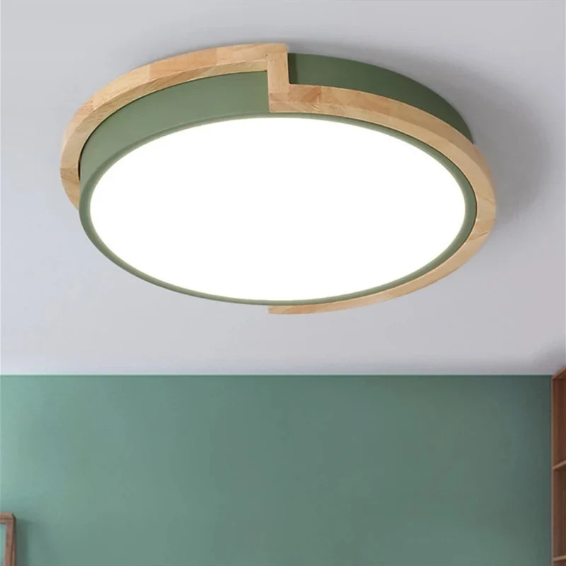 Plafonnier LED Chambre Adulte en Bois – Forme Z Originale, 3 Coloris