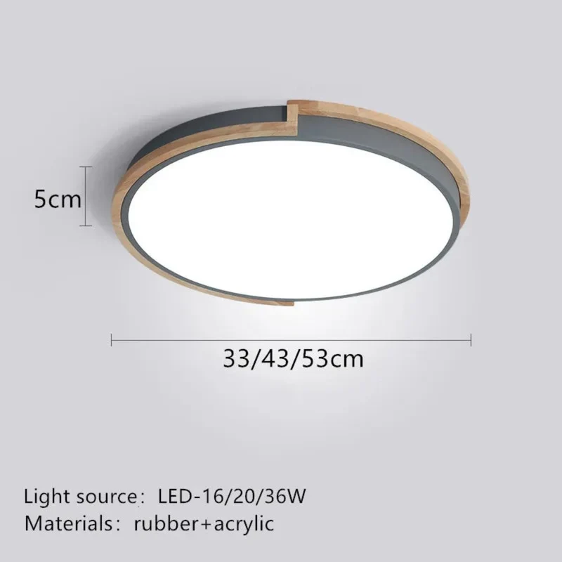 Plafonnier LED Chambre Adulte en Bois – Forme Z Originale, 3 Coloris