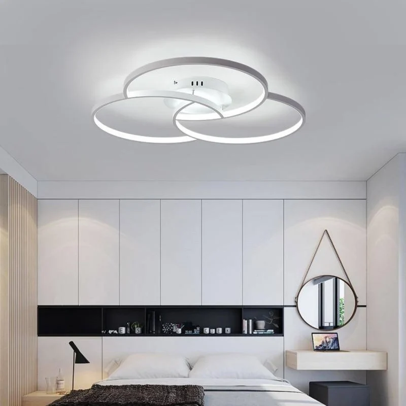 Plafonnier Design Scandinave 3 Cercles – Chaude ou Froide au Choix