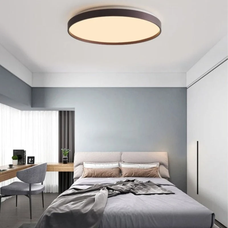 Plafonnier de Cuisine Rond Moderne – 4 Couleurs, Puissance Ajustable