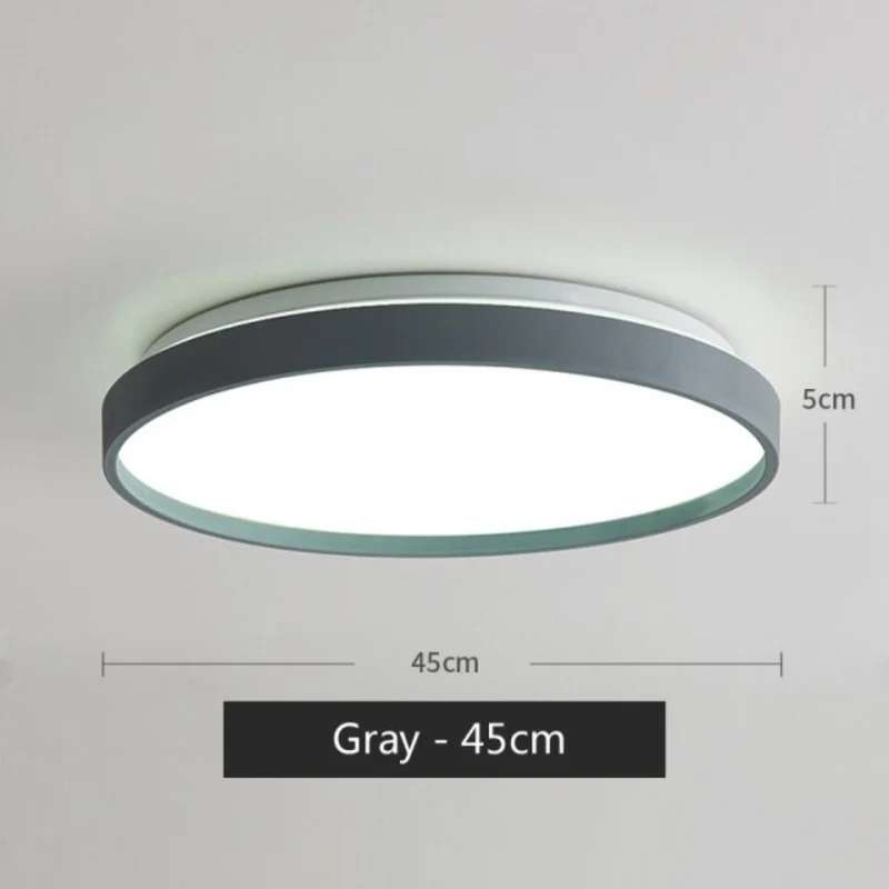 Plafonnier de Cuisine Rond Moderne – 4 Couleurs, Puissance Ajustable