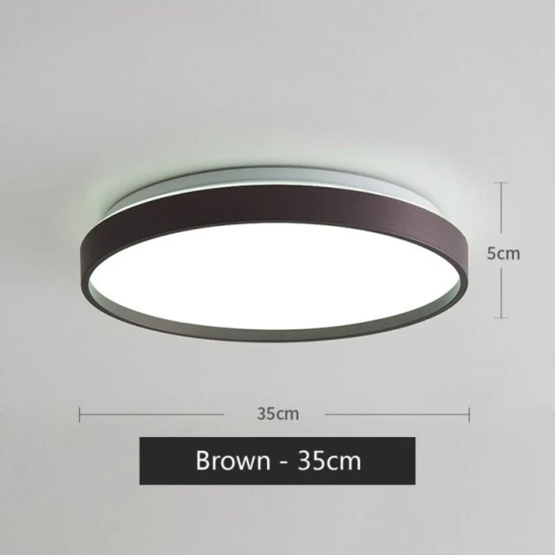 Plafonnier de Cuisine Rond Moderne – 4 Couleurs, Puissance Ajustable