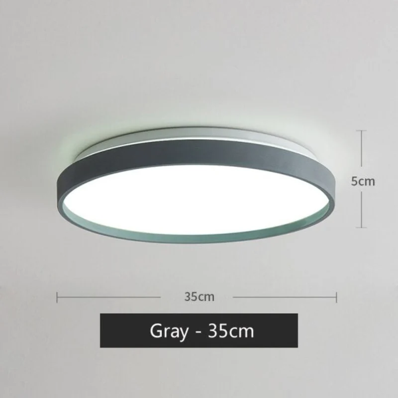 Plafonnier de Cuisine Rond Moderne – 4 Couleurs, Puissance Ajustable