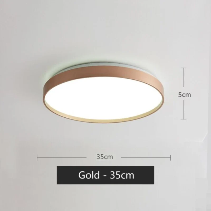 Plafonnier de Cuisine Rond Moderne – 4 Couleurs, Puissance Ajustable