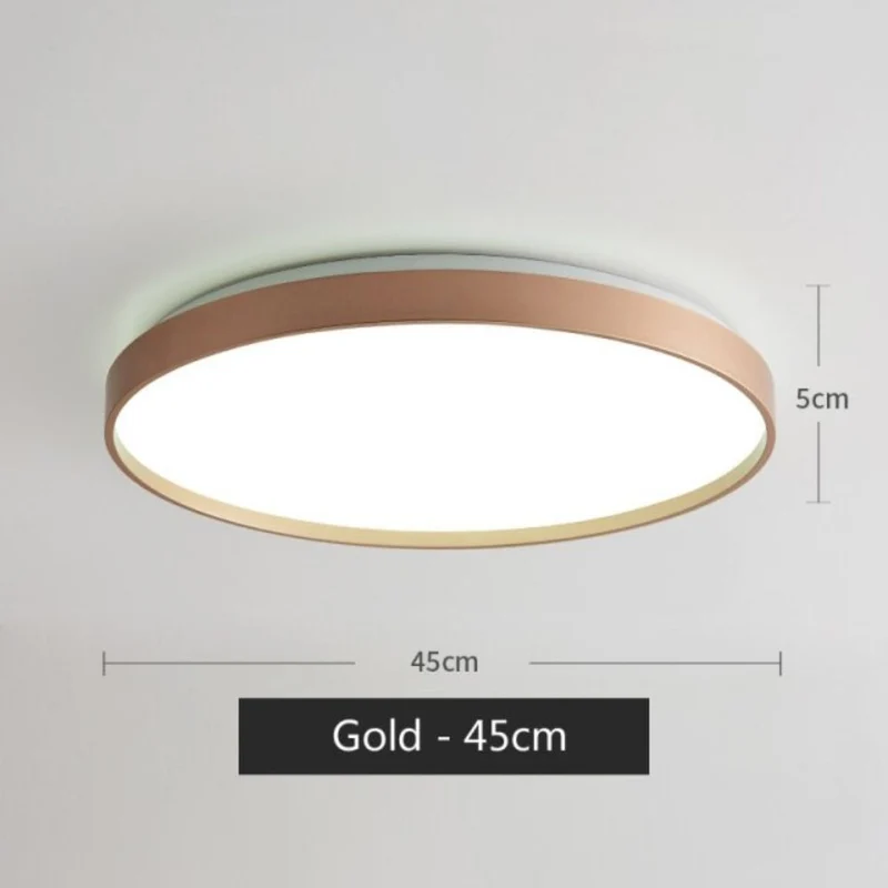 Plafonnier de Cuisine Rond Moderne – 4 Couleurs, Puissance Ajustable