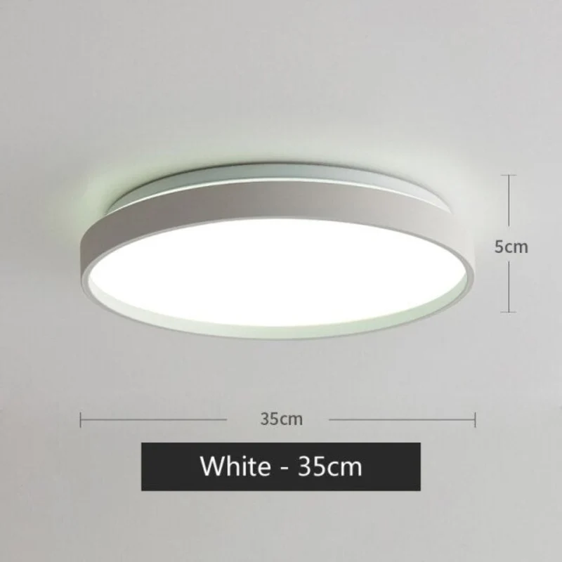 Plafonnier de Cuisine Rond Moderne – 4 Couleurs, Puissance Ajustable