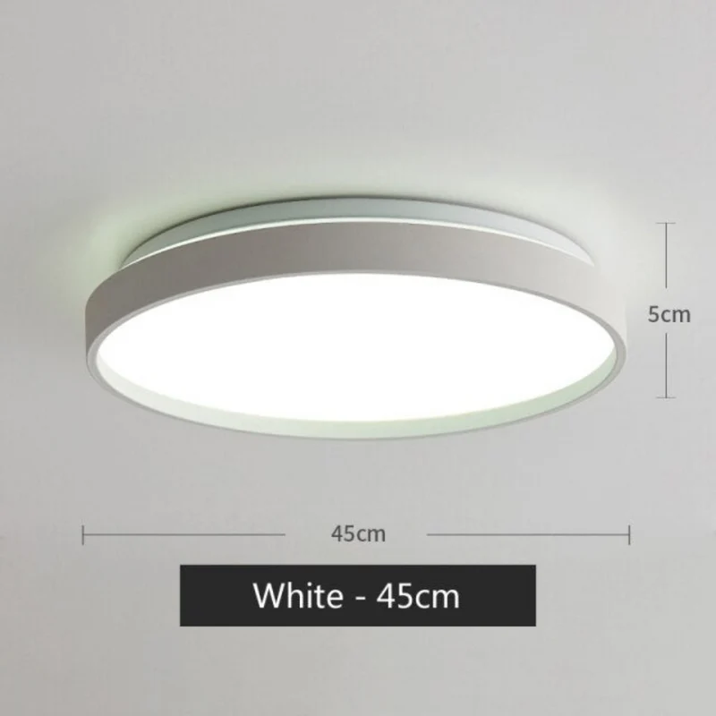 Plafonnier de Cuisine Rond Moderne – 4 Couleurs, Puissance Ajustable