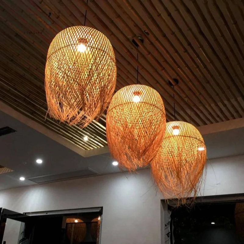 Suspension Balinaise en Bambou Tressé – Artisanale et Chaleureuse