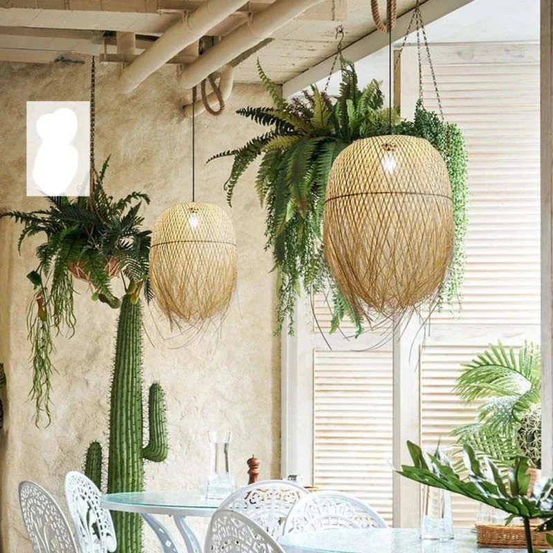 Suspension Balinaise en Bambou Tressé – Artisanale et Chaleureuse