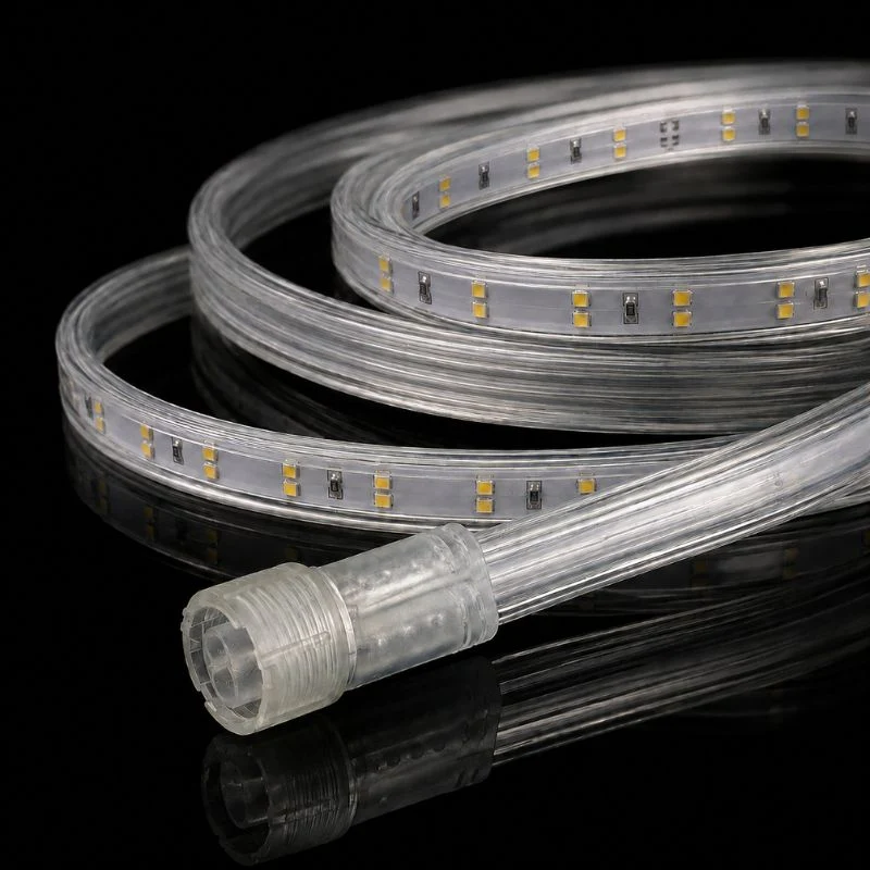 Ruban LED Tunnel 150M 2835 220V AC 9W/m IP65 120 LED/m (3 rubans 50M raccordable + alimentation)