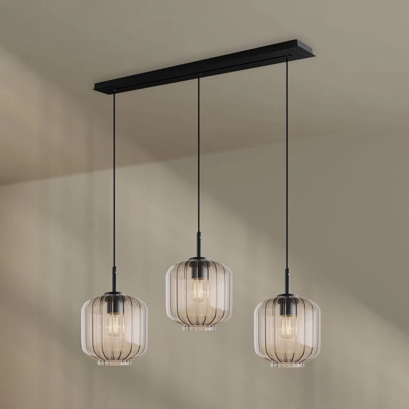 s.luce Velo Esstischlampe 3-flammig Baldachin 120cm Ø 20cm