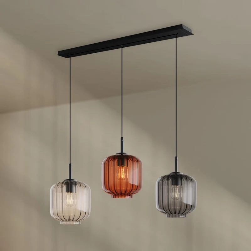 s.luce Velo Esstischlampe 3-flammig Baldachin 120cm Ø 20cm