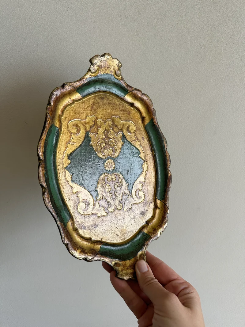 Plateaux florentins en bois taille mini