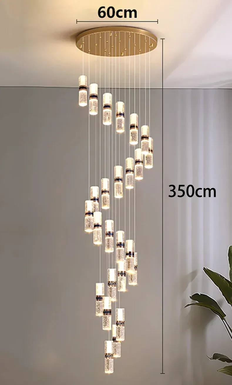 Lustre Pour Escalier Grande Hauteur Dimmable