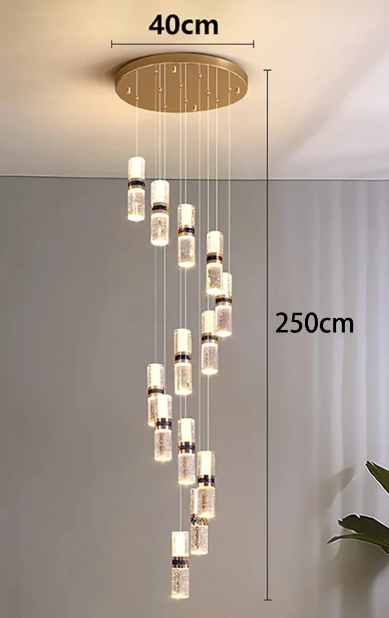 Lustre Pour Escalier Grande Hauteur Dimmable