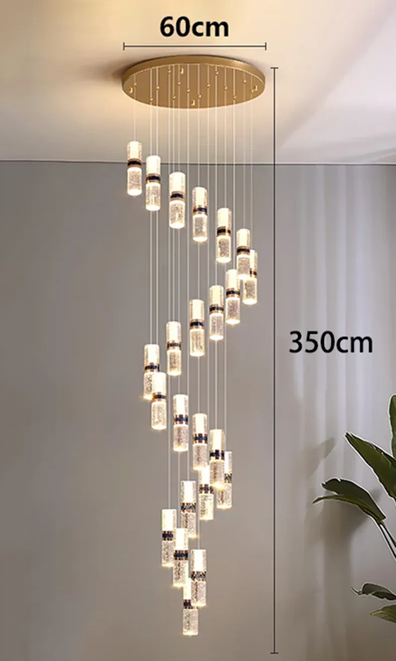 Lustre Pour Escalier Grande Hauteur Dimmable