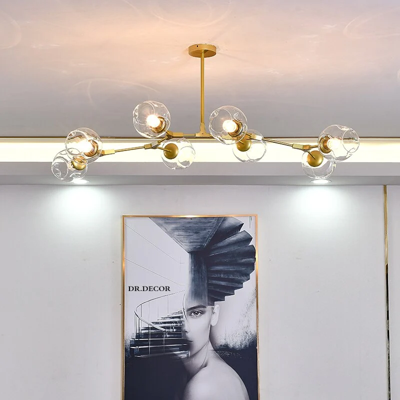Lustre En Verre Transparent Trasparente
