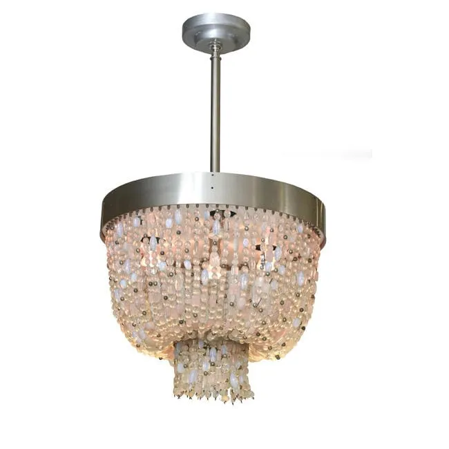 Lustre vintage doré calcite naturelle