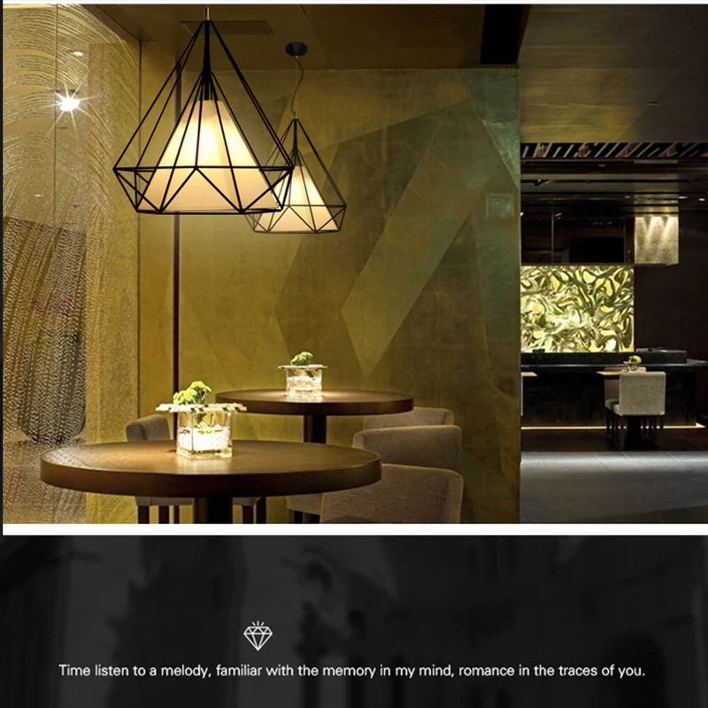 Lustre Moderne Pour Cuisine Diamante