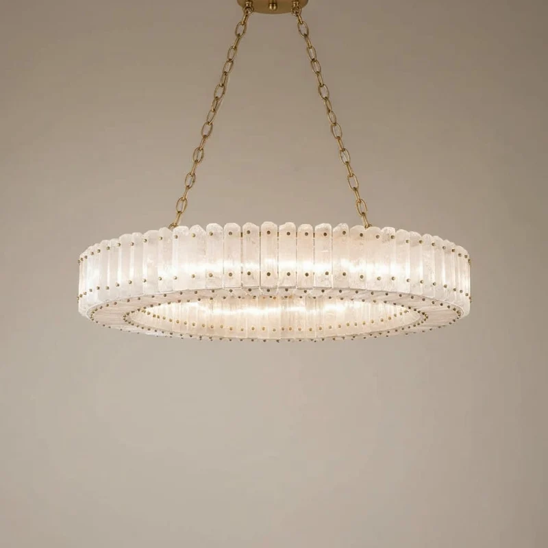 Suspension halo cristal de roche XXL