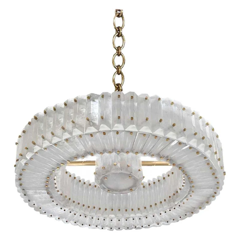 Suspension halo cristal de roche XXL