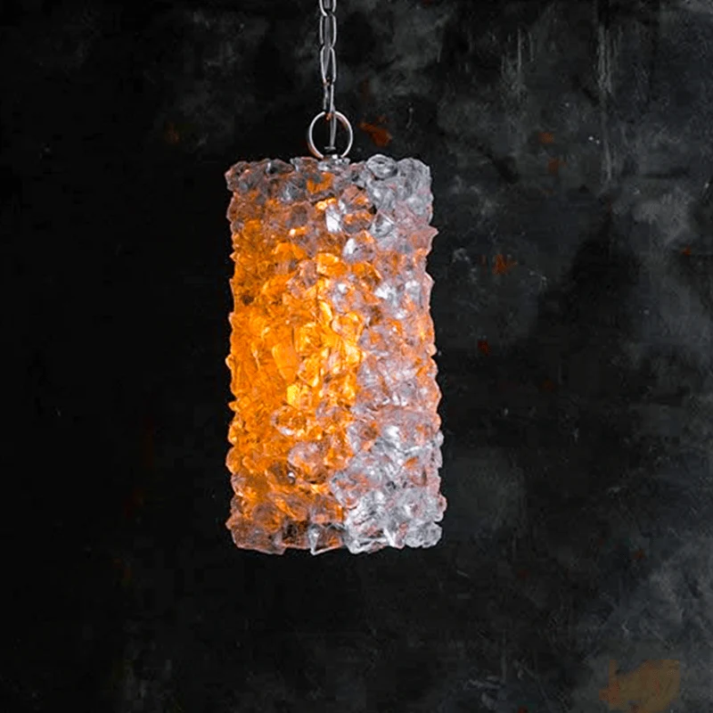 Suspension cristal de roche naturel