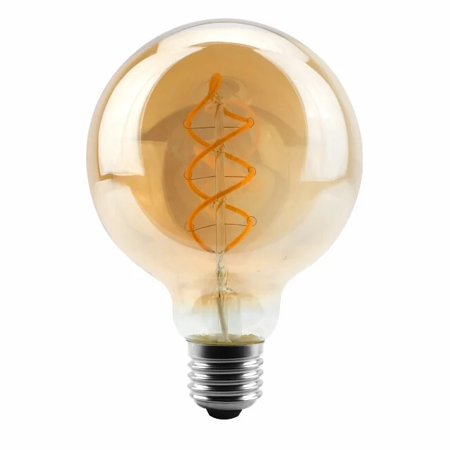 Ampoule LED G95 Filament Culot E27 (Ambrée)
