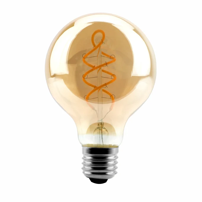 Ampoule LED G80 Filament Culot E27 (Ambrée)