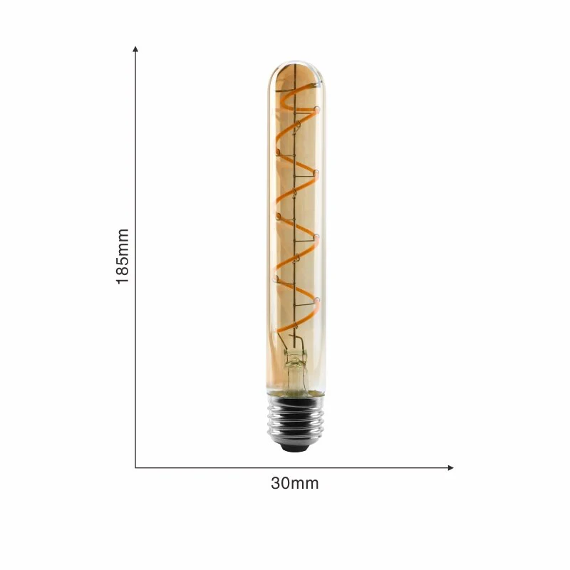 Ampoule LED T185 Filament Culot E27 (Ambrée)