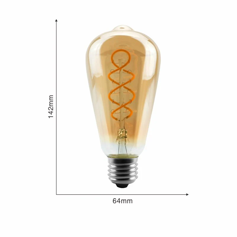 Ampoule LED T45 Filament Culot E27 (Ambrée)