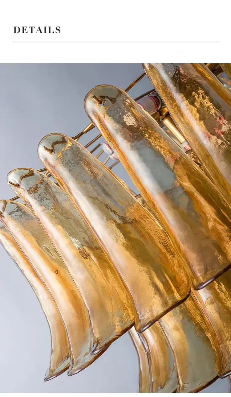Lustre Verre Ambre Style Vintage pour Cuisine
