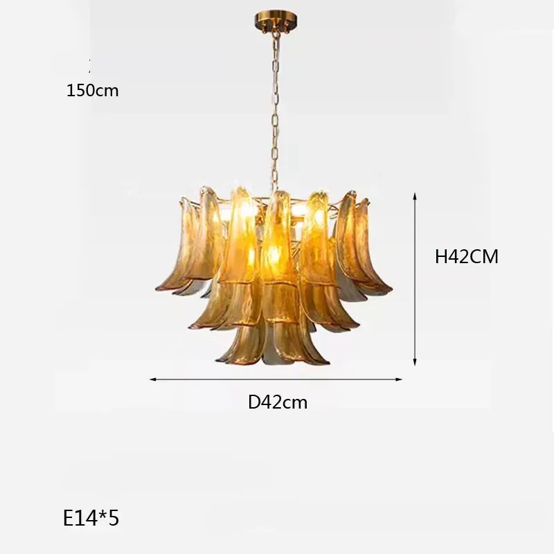 Lustre Verre Ambre Style Vintage pour Cuisine