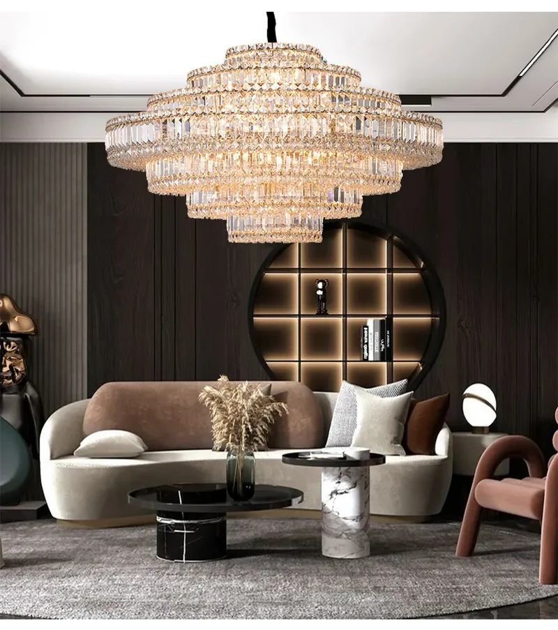 Lustre en Verre pour Salle Luxe