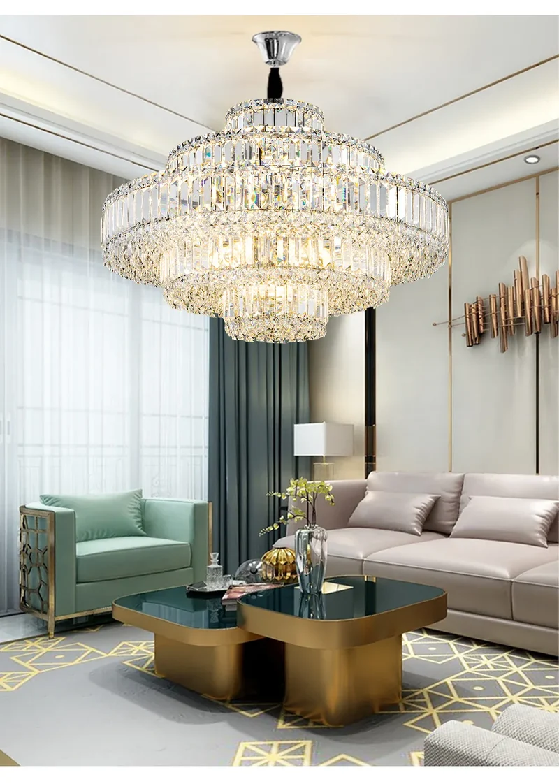 Lustre en Verre pour Salle Luxe