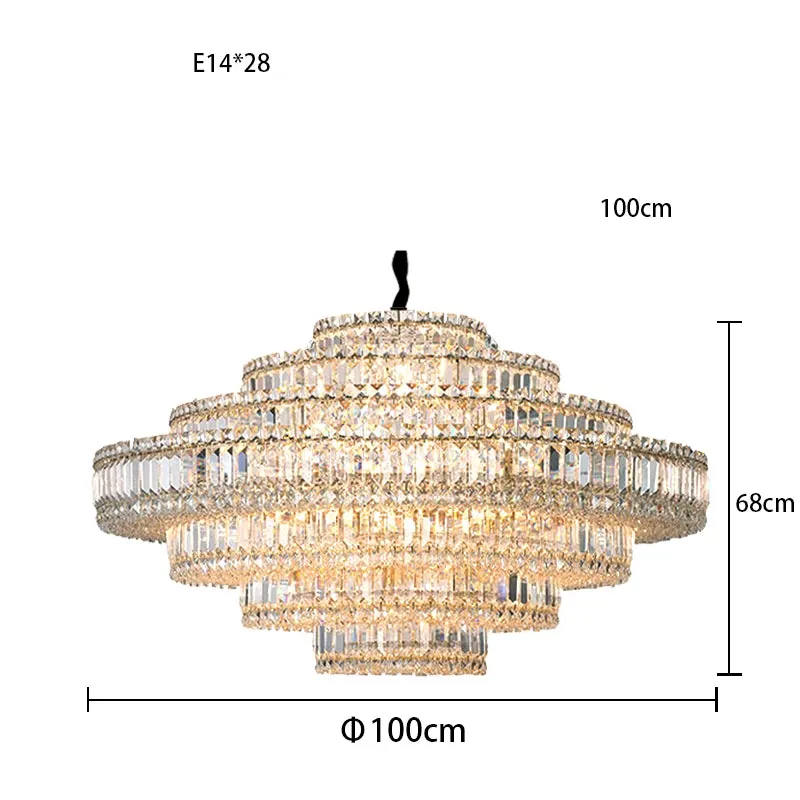 Lustre en Verre pour Salle Luxe