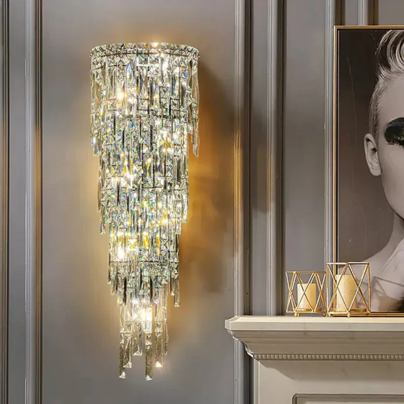 Applique Moderne Luxe En Verre Dimmable